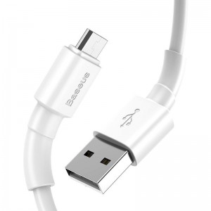 کابل شارژ سریع میکرو یو اس بی بیسوس Baseus Mini White Micro USB Cable 2m