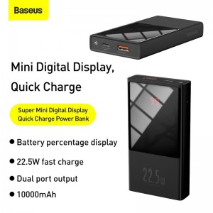 پاوربانک 20000 فست شارژ بیسوس Baseus PPMN-B01 Super Mini Digital Display Power Bank توان 22.5 وات