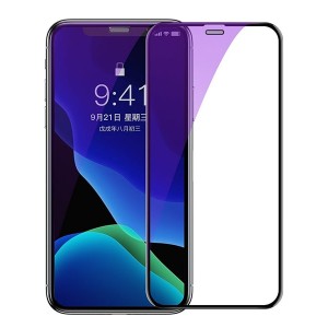 محافظ صفحه نمایش شیشه‌ ای بیسوس آیفون 12مینی Baseus Anti Bluelite 0.3mm Full screen & Full glass SGAPIPH61P-KN01