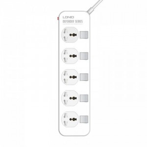 چندراهی برق الدینیو Ldnio SC5006 Defender Power Strip دارای 5 پریز