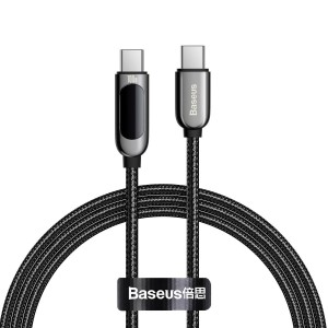 کابل Type C به Type C بیسوس Baseus Display Fast Charging Data Cable CATSK-B01 طول 1 متر توان 100 وات