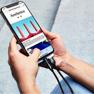 کابل پاور بانکی 2 کاره بیسوس مدل U-shaped portable data cable