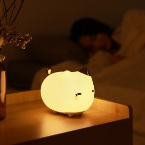 چراغ خواب عروسکی بیسوس مدل kitty Silicone Night Light DGAM-A02 طرح گربه
