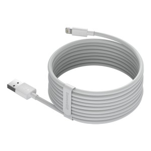 پک دوتایی کابل لایتنینگ بیسوس Baseus Simple Wisdom Data Cable Kit USB to Lightning 2.4A 2PCS 1.5m TZCALZJ-02