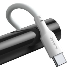 پک دوتایی کابل تایپ سی بیسوس Baseus Simple Wisdom Data Cable Kit USB to Type-C 5A 2PCS 1.5m TZCATZJ-02