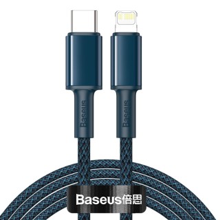 کابل شارژ و انتقال دیتا سریع تایپ سی به لایتنینگ بیسوس Baseus High Density Braided Type-C to iP PD 20W Cable 2m