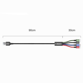 کابل شارژ چهار سر بیسوس Baseus Rapid 4 in 1 CA1T4-A01 با توان 3.5 آمپر