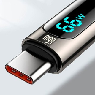 کابل یواس‌بی به تایپ‌سی بیسوس Baseus CASX020101 66W USB to USB-C / Type-C Digital Display Fast Charging Data Cable 2M