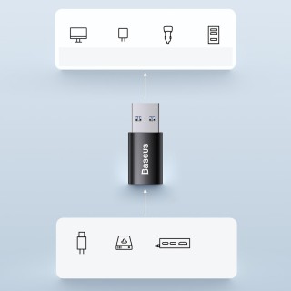 مبدل اوتی جی یو اس بی به تایپ سی بیسوس Baseus Ingenuity Mini OTG Adaptor USB 3.1 to Type C ZJJQ000101