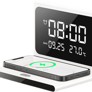 پد شارژر بی‌سیم و ساعت رومیزی رسی Recci RLS-L12 Perpetual Calendar Wireless Charger