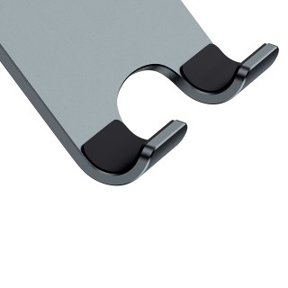هولدر رومیزی موبایل بیسوس Baseus Desktop Biaxial Foldable metal smartphone stand gray LUSZ000013
