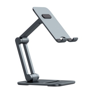 Baseus Desktop Biaxial Foldable metal smartphone stand/stand gray