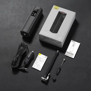 Baseus mini car compressor air pump for cigarette lighter socket black (CRCQ000001)
