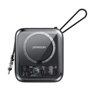 JR-L006/JR-L007 22.5W Transparent 22.5W wireless PowerBank built in Type c/Lightning Cable