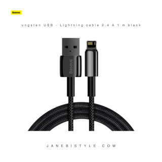 Baseus Tungsten USB - Lightning cable 2,4 A 1 m black (CALWJ-01)