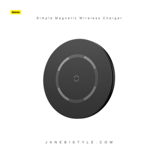 شارژر وایرلس فست شارژ مگنتی بیسوس Baseus Simple Magnetic Wireless Charger WXJK-E01