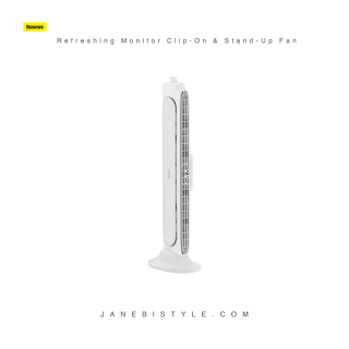 پنکه رومیزی همراه با قابلیت قرارگیری برروی مانیتور بیسوس BASEUS ACQS000002 Refreshing Monitor Clip-On & Stand-Up Fan