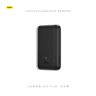 پاوربانک 20 وات مگسیف دار 6000mAh بیسوس Baseus inductive powerbank 6000mAh 20w PPCX050001