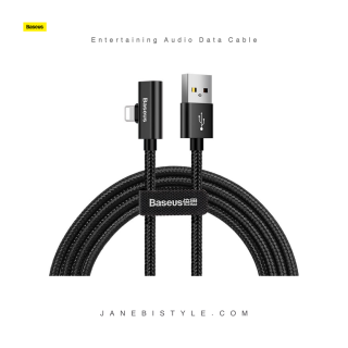 کابل مبدل صدا دار لایتنینگ بیسوس Entertaining Audio Data Cable