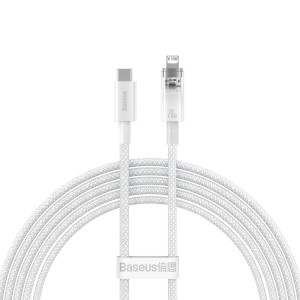 CATS000101 Baseus Explorer Series cable USB-C - Lightning 20W 2 m white (CATS010302)
