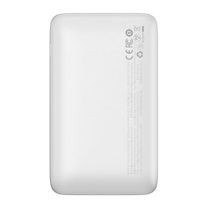 Baseus Bipow Pro 20000mAh 22.5W power bank white with USB Type A - USB Type C 3A 0.3m cable (PPBD030002)