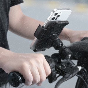 هولدر دوچرخه و موتور سیکلت هوشمند پنل خورشیدی بیسوس Baseus Smart Solar Power Wireless Holder SUZG010001