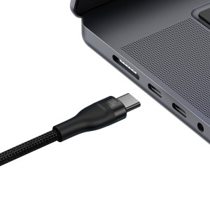 کابل دو سر تایپ سی 100 وات بیسوس Baseus Flash Series Fast Charging Cable 2in1 USB C 2 x USB C 100W 1.5m