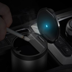 زیرسیگاری داخل خودرو بیسوس Baseus mini car ashtray with LED backlight CRYHG01-0G
