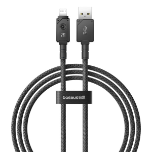 USB - Lightning Cable Baseus Unbreakable 2.4A 480Mb/s 1m - black