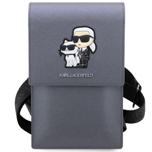 کیف دستی و رو دوشی کارل لاگرفلد Karl Lagerfeld Saffiano Karl&Choupette handbag