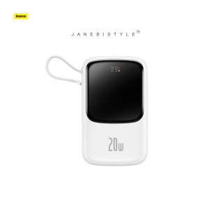پاوربانک 10000mAh بیسوس 20 وات همراه با کابل لایتنینگ Baseus Power Bank Fast Charging Qpow 10000mAh 20W with Lightning Cable PPQD020001