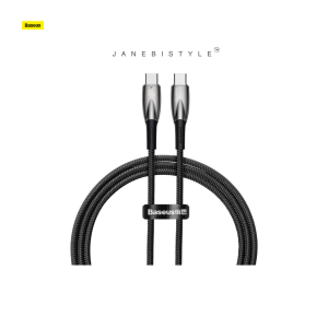 Baseus Glimmer Series cable with fast charging USB-C 480Mb/s PD 100W 1m black