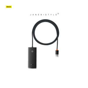 هاب 4 پورت USB با کابل 1 متر بیسوس Baseus Lite HUB USB to 4x USB 3.0 1m WKQX030101