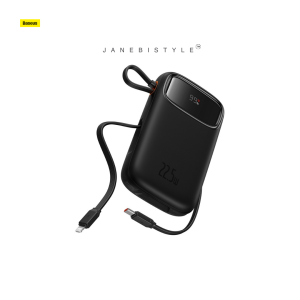 پاوربانک فست شارژ 20000mAh بیسوس 22.5 وات Baseus Power Bank 20000mAh 22.5W QPow 2 Dual Cable with Digital Display P10055002313