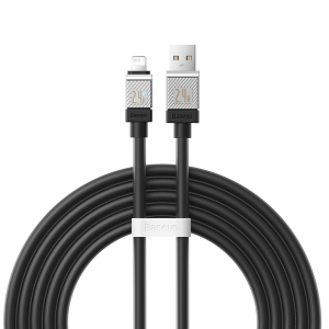USB - Lightning 2.4A 1m Baseus CoolPlay cable - black