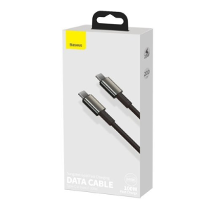 Baseus cable USB Type C - USB Type C fast charging Power Delivery Quick Charge 100 W 5 A 2 m black (CATWJ-A01)