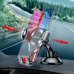 هولدر نگهدارنده جلوپنجره ای و داشبوردی بیسوس Baseus Osculum gravity car holder for the windshield or dashboard SUYL-XP01