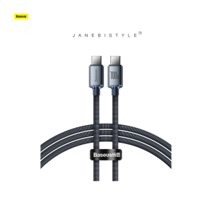 Baseus Crystal Shine Series cable USB cable for fast charging and data transfer USB Type C - USB Type C 100W 1.2m black (CAJY000601)