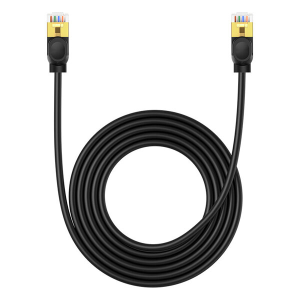 Baseus fast RJ45 cat. network cable. 7 10Gbps 3m thin black