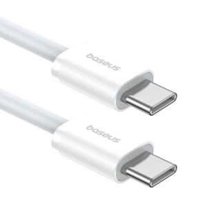 Baseus Superior Series 2 Fast Charging Data Cable Type-C to Type-C 30W, Length:2m(White)