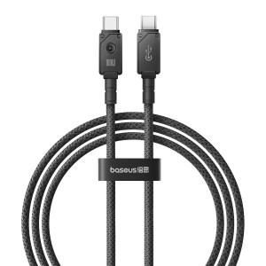Baseus Unbreakable Series 100W Type-C to Type-C Fast Charging Data Cable, Length:1m(Black)