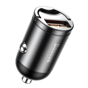 Baseus Tiny Star mini smart USB car charger 30W Quick Charge 3.0 gray (VCHX-A0G)
