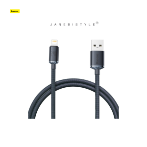 Baseus crystal shine series fast charging data cable USB Type A to Lightning 2.4A 1.2m black (CAJY000001)