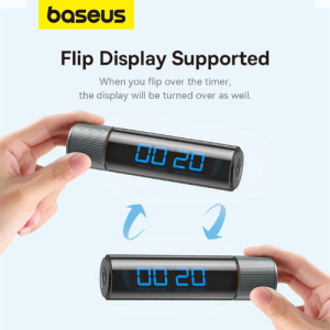 تایمر و کرونومتر زنگ دار بیسوس Baseus Heyo magnetic digital countdown timer with stopwatch black