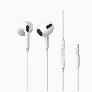 Baseus Encok H17 3.5mm minijack wired headphones white