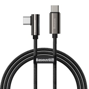 Baseus CATCS-01 Legend Series 100W USB-C / Type-C to USB-C / Type-C Elbow Fast Charging Data Cable, Cable Length: 1m