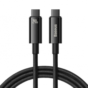 Baseus CAWJ040101 USB-C - USB-C cable 240W 480Mb/s 2m - black and gray