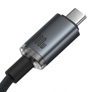 Baseus Crystal Shine CB000089 USB-C / USB-C USB3.2 cable 100W 20Gbps 1.5m - black