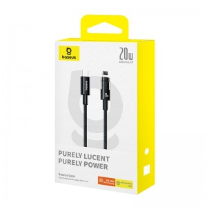 Baseus CD Series PD20W USB-C / Type-C to 8 Pin Fast Charging Data Cable, Length:1m