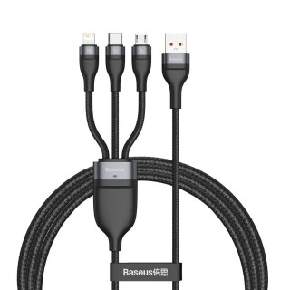 کابل شارژ سریع سه سر بیسوس Baseus Flash Series 3 in 1 Fast Cable 1.2m CA1T3